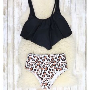 LEOPARD HIGH WAISTED BIKINI